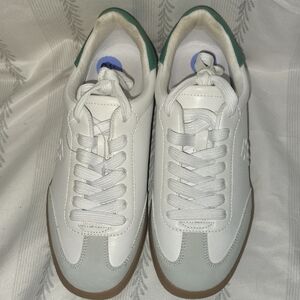 Tommy Hilfiger White and Green Sneakers